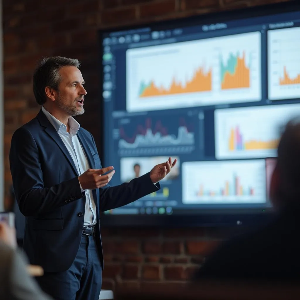 Presenter at a webinar
